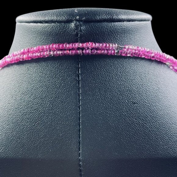 Pink Purple Sequin Statement Necklace Earrings Set Festival Costume Party - Picture 6 of 8